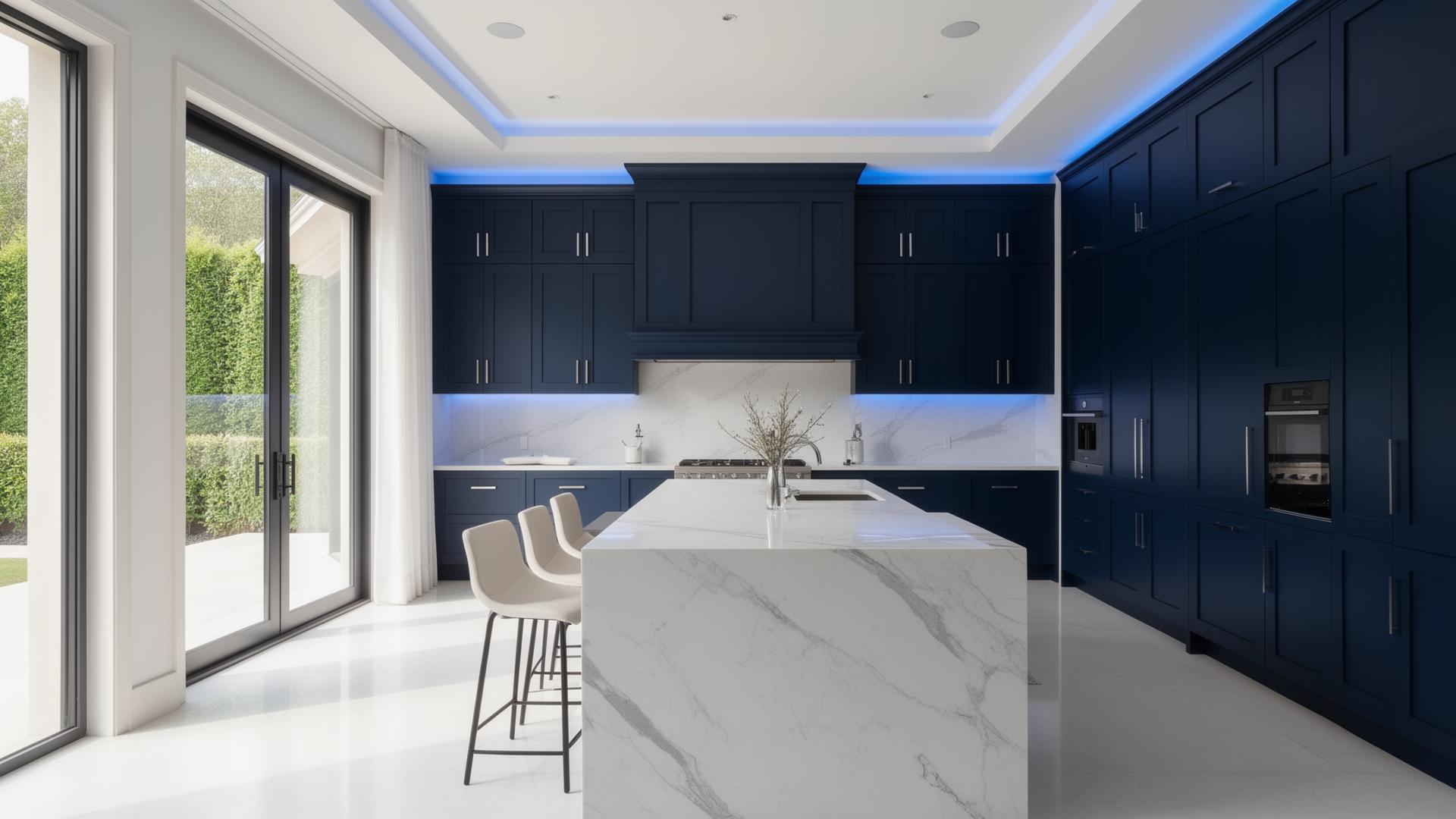 Luxury modern kitchen cleaned by Bright Orange